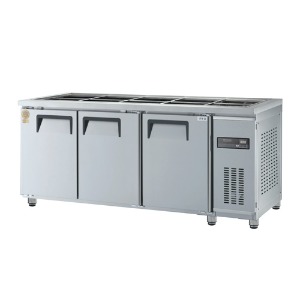 우성 간냉식 찬밧드 냉장고 1800(6자) 3도어 디지털 GWFM-180RBT