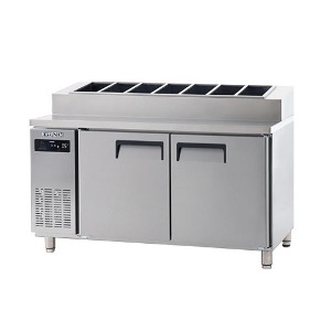 유니크 에버젠 직냉식 토핑 테이블 냉장고 1500(5자) 디지털