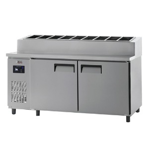유니크 직냉식 토핑 테이블 냉장고 1800(6자) 디지털